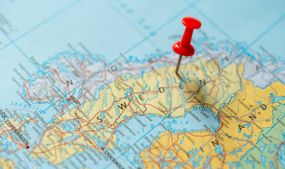 Sweden map